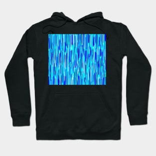 Blue Rain Brushstrokes Abstract Hoodie